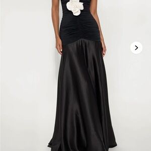 Fashion Nova Black and White Maxi Dress